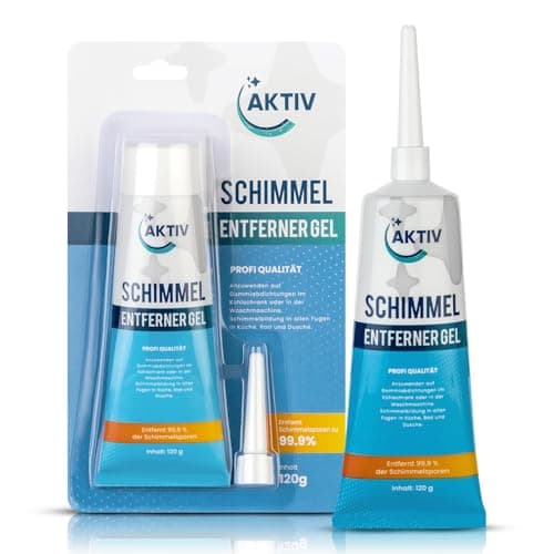 AKTIV Schimmelentferner Gel für Wand, Bad, Fliesen, Fugen & mehr – inkl. Dosierspitze, 120 g