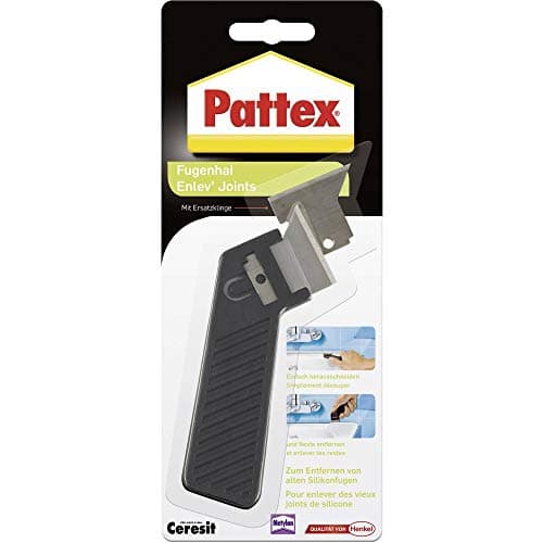Pattex Fugenhai, Fugenkratzer zum Entfernen alter Silikonfugen, 1er Pack