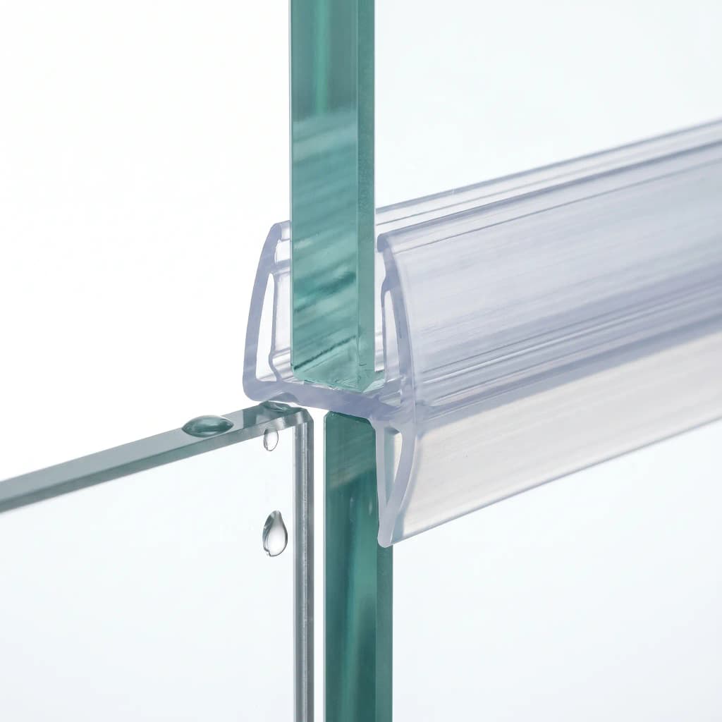 Duschdichtungsprofil Türdichtung (Hohlkammerprofil) für die Glastür der Dusche